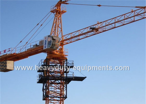 Cina Heavy Duty Construction Tower Crane 34M Free Height 5 Tons Max Load pemasok