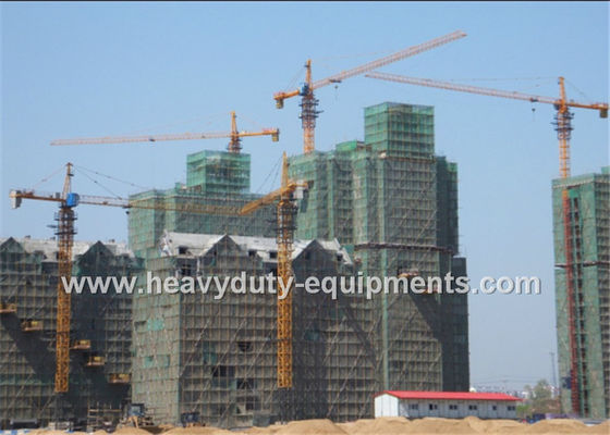 Cina Tower crane with free height 50m and max load 10 T with warranty for construction pemasok