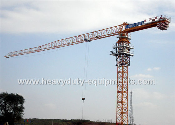 Cina Tower crane with free height 77m for max load of 25 tons equipped a hydraulic self raising mechanism pemasok
