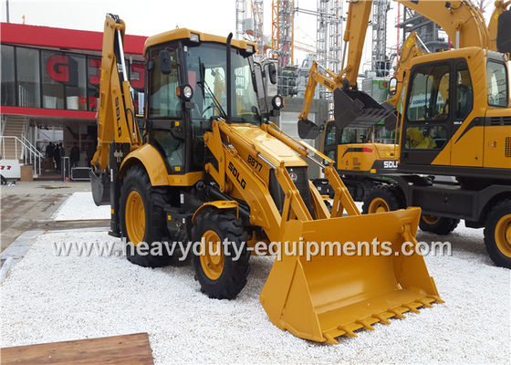 Cina 1800kg SDLG Backhoe Loader B877 Equipment For Road Construction Low Fuel Consumption pemasok
