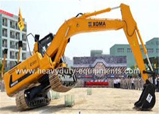 Cina Crawler Mounted Hydraulic Mining Excavator Long Boom 4941mm Track Length pemasok