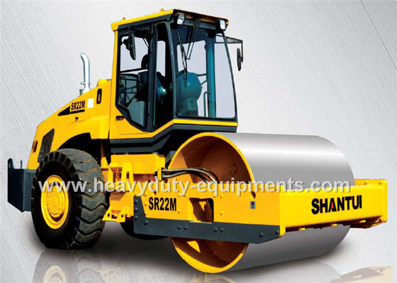 Cina Mechanical single drum vibratory road roller Shantui SR22M  with 22000kg weight, Permco / Sauer pump pemasok