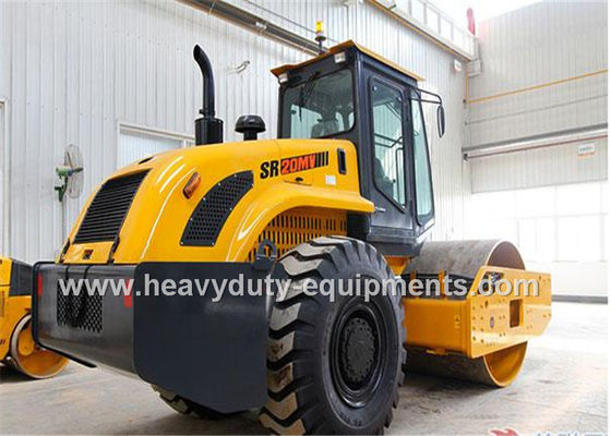 Cina Shantui Mechanical vibratory SR20MP road roller with 32hz vibration frequency, padfoot option pemasok