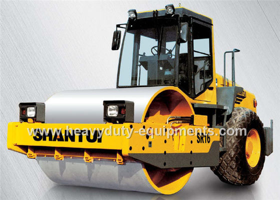 Cina Shantui SR16 single drum road roller with compacting width 2140mm, 112kw cummins engine pemasok