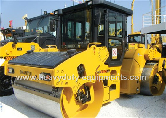 Cina SR14D-3 of Shantui Double drum road roller with Cummins engine, 14t operating weight pemasok