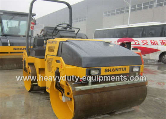 Cina Shantui double drum road roller SR04D-5 designed for treatment of top surface areas for roads pemasok