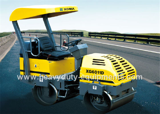 Cina Tandem Vibratory Road Roller XG6011D with cummins engine and SAUER pump pemasok