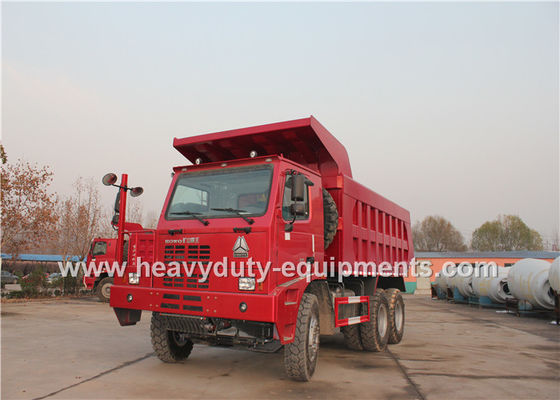Cina 70 ton 6x4 mining dump truck with 10 wheels 6x4 driving model HOWO brand pemasok