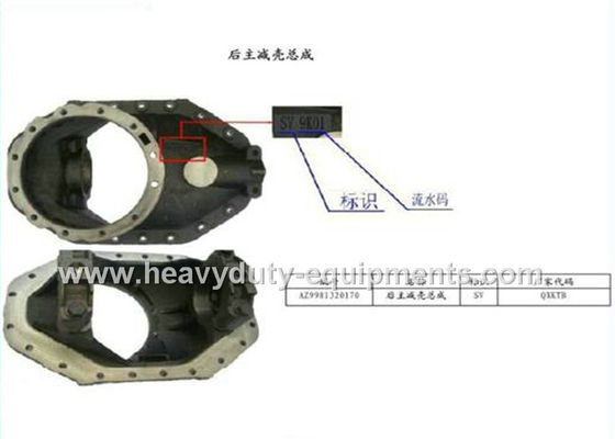 Cina Vehicle Spare Parts 29.13Kg Rear Main Reducer Shell Assembly AZ9981320170 pemasok