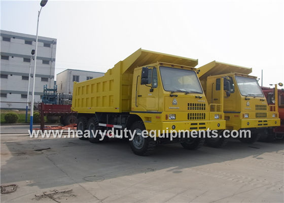 Cina Sinotruk HOWO 70Tons mining dump truck / mining tipper truck for base Rock pemasok