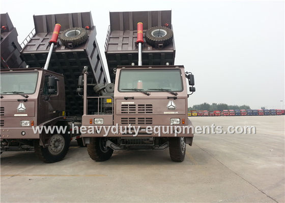 Cina 6x4 driving sinotruk howo 371hp 70 tons mining dump truck  for mining work pemasok