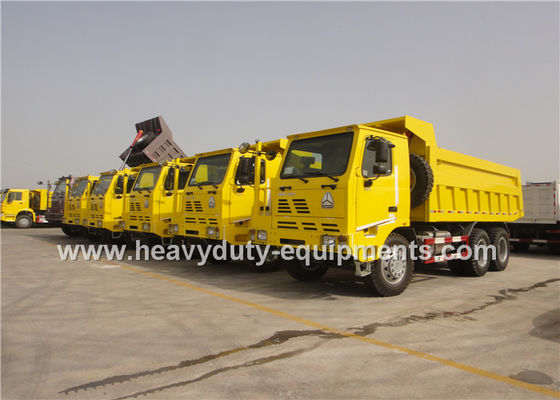 Cina 371HP SINOTRUCK HOWO 70 tons mining dump truck , parabolic leaf spring Tipper Dump Truck pemasok