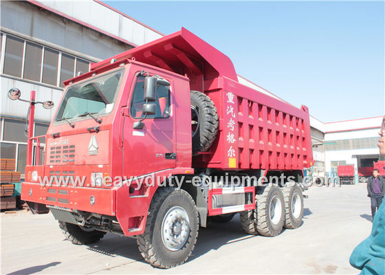 Cina Sinotruk HOWO mining dump truck / tipper special truck 371hp  with front lifting cylinder pemasok