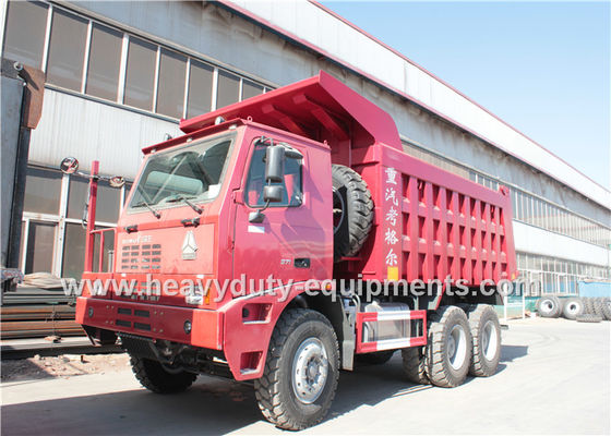 Cina 6x4 mining dump truck with HW7D cab and reinforce frame ISO / CCC Approved pemasok