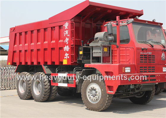 Cina 70 tons 6X4 Mine Dump Truck brand Sinotruk HOWO with HYVA Hdraulic lifting system pemasok