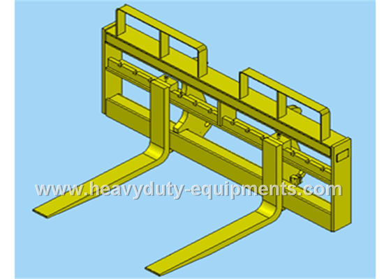 Cina Quick coupler pallet fork dari wheel loader SDLG dengan panjang 1.45m dari tines pemasok