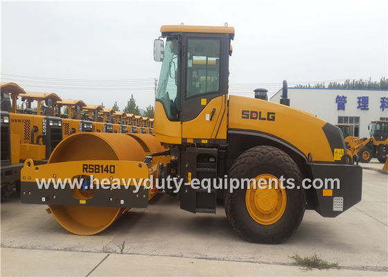 Cina SDLG RS8140 14 Ton Single Drum Road Roller 30Hz Frequency With Weichai Engine pemasok