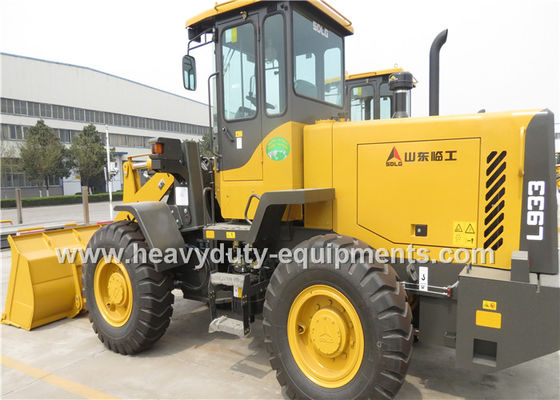 Cina SDLG LG933L wheel loader fixed shaft transmission with rock bucket 1.5m3 pemasok