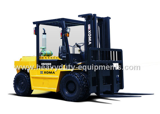 Cina Air Over Oil Brakes Industrial Forklift Truck 2230mm Wheelbase 6000Kg Rated Loading pemasok