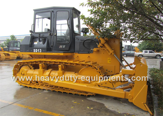 Cina Shantui bulldozer SD13S equipped with single control lever and the hexahedron cabin pemasok