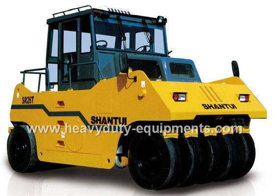 Cina Shantui SR26T heavy duty wheel road roller with 145000 kg operating weight and Shangchai engine pemasok