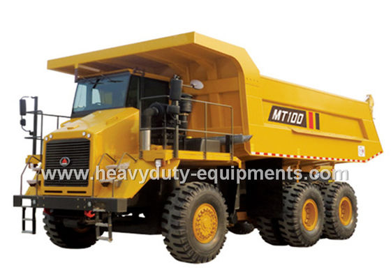 Cina 95 tons Off road Mining Dump Truck Tipper  405kW engine power drive 6x4 with 50m3 body cargo Volume pemasok