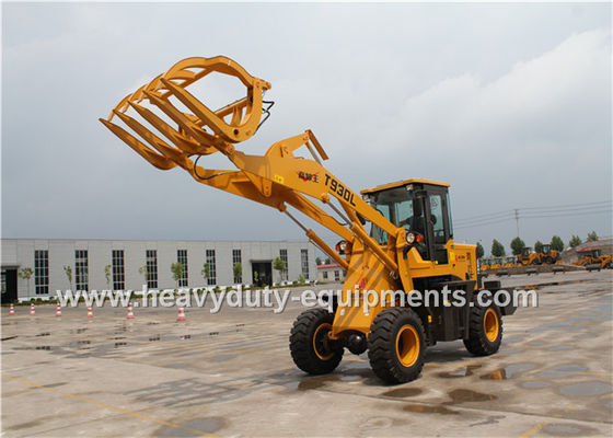 1.6T 0.8m3 Wheel Loader With Strengthen Axle Quick Hitch Pallet Fork Grass Grapple pemasok